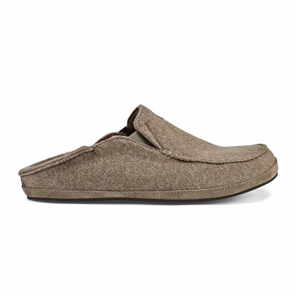 Olukai Men's Moloa Hulu Slipper - Clay US193-827